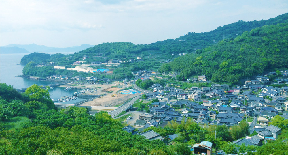 熊本県葦北郡津奈木町の風景